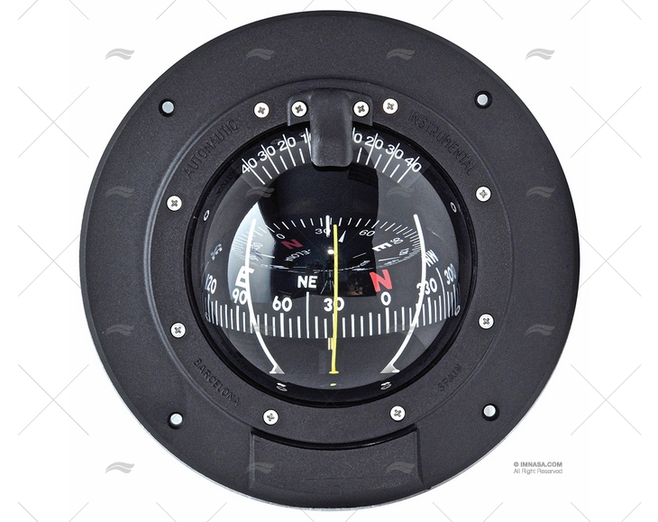 BÚSSOLA FRONTAL 180mm PRETO R85 AUTONAUTIC INSTRUMENTAL