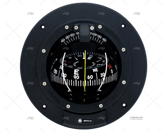 BUSSOLA FRONTALE 152mm NERO R100 AUTONAUTIC INSTRUMENTAL