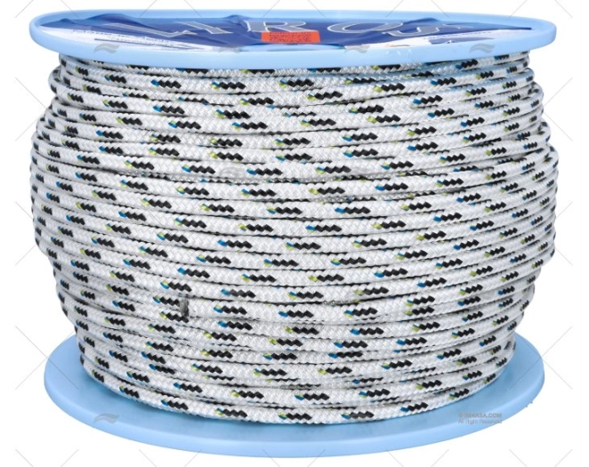 CABO TOP CRUZEIRO 08mm BRANCO/PRETO 200m LIROS