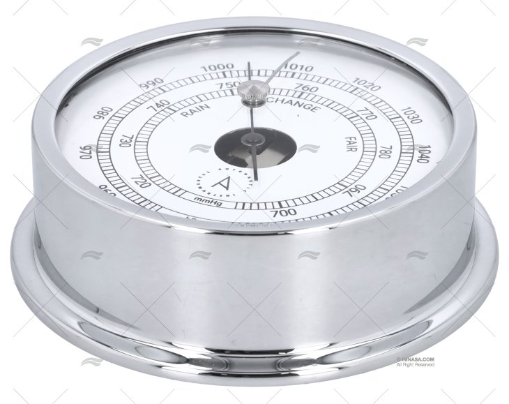BARÓMETRO CROMADO 120mm QUADRANTE 95mm AUTONAUTIC INSTRUMENTAL