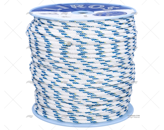 CIMA TOP-CRUISING 10mm BIANCO/BLU  200m LIROS