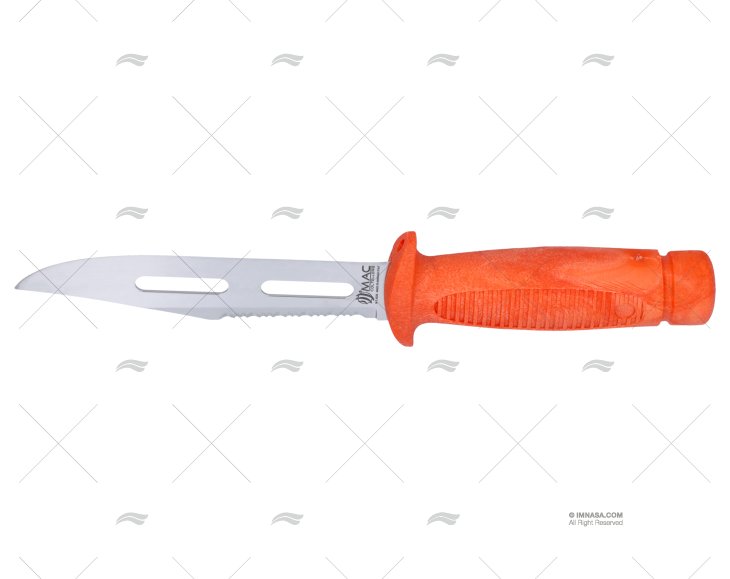 FACA DE SEGURANÇA C/CAPA LARANJA 27-H14cm FLUTUANTE MAC COLTELLERIE