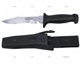 COLTELLO SUBACQUEO C/FOD NERO 27-H15cm MAC COLTELLERIE