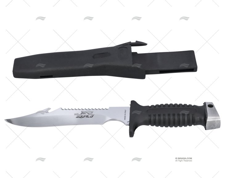 COLTELLO SUB C/FOD NERO 31-H19cm MAC COLTELLERIE