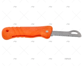 ORANGE FLOATING KNIFE WITH ROUND END MAC COLTELLERIE