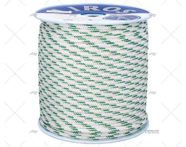 CIMA TOP-CRUISING 10mm BIANCO/VERDE 200m LIROS