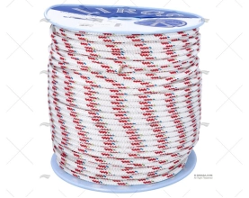 CIMA TOP-CRUISING 10mm BIANCO/ROSSO  200m LIROS