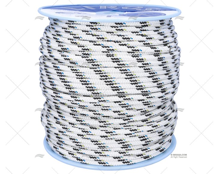 CIMA TOP-CRUISING 10mm BIANCO/NERO 200m LIROS
