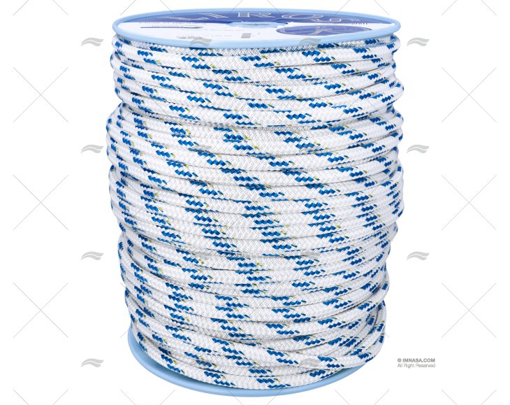 CABO TOP-CRUISING 12mm BRANCO/AZUL  200m LIROS