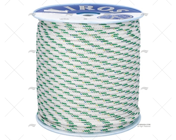 CABO TOP-CRUISING 12mm BRANCO/VERDE 200m LIROS