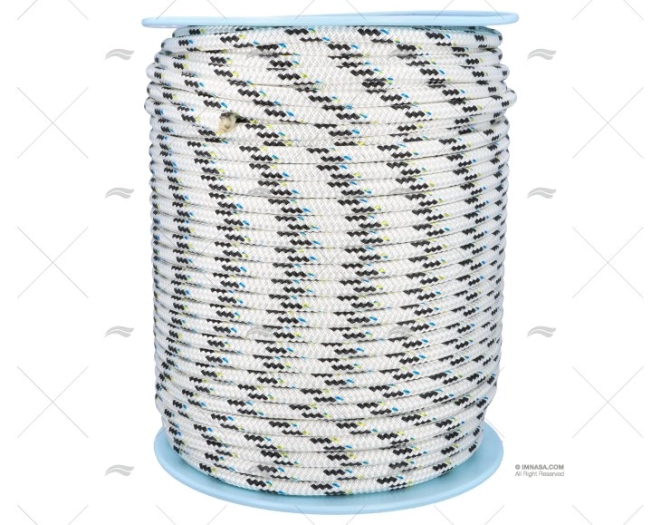 ROPE TOP-CRUISING 12mm WHITE/BLACK 200m LIROS