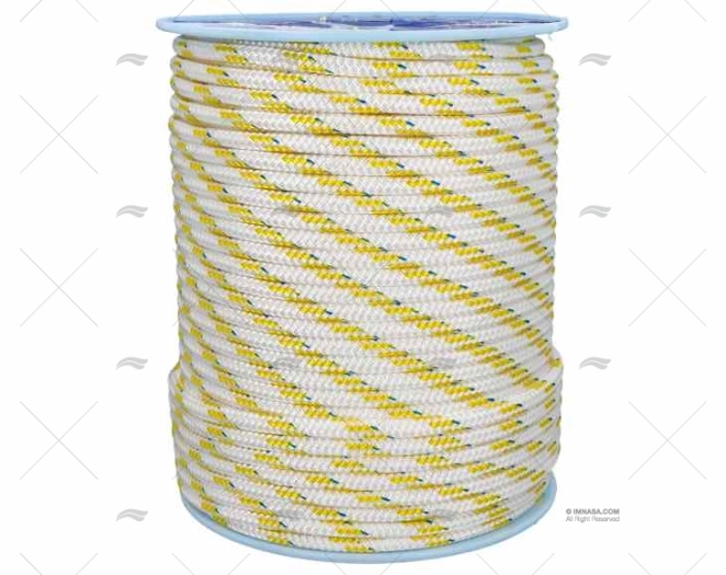 CABO TOP-CRUISING 14mm BRANCO/AMARELO 150m LIROS