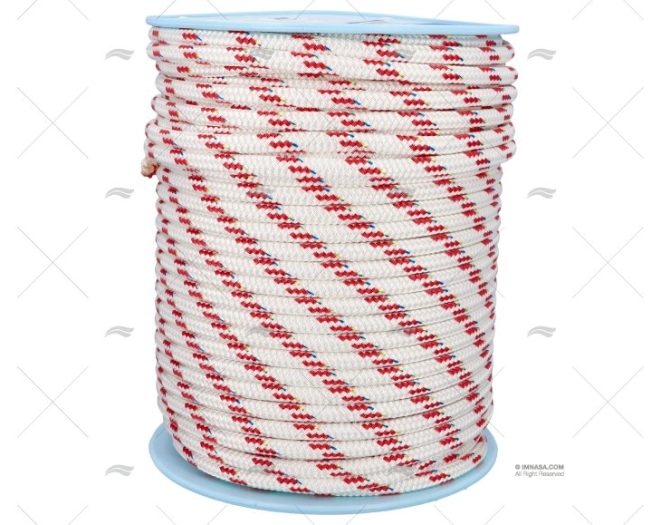 CIMA TOP-CRUISING 14mm BIANCO/ROSSO  150m LIROS