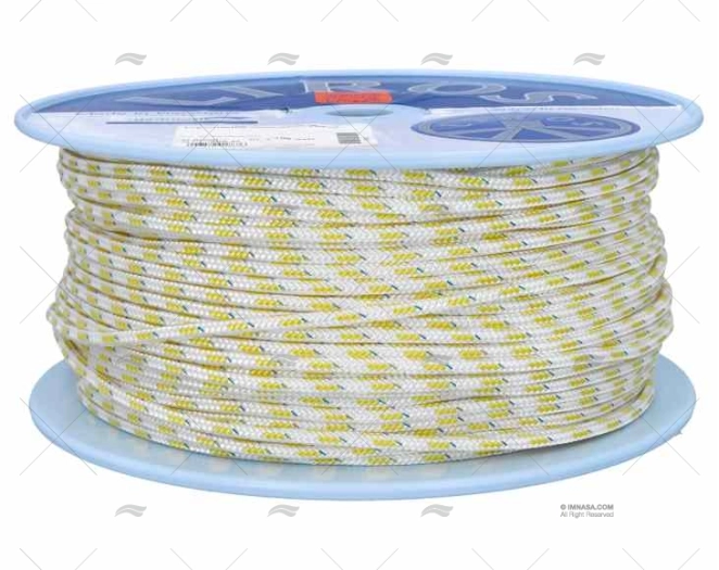 CIMA TOP-CRUISING 04mm BIANCO/GIALLO. 250m LIROS