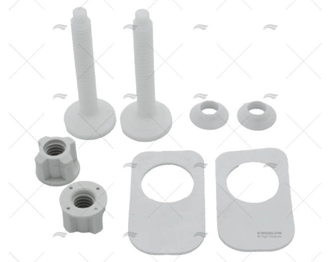 KIT CERNIERE WC COPERCHIO PLASTICA COMPATTO(CO MATROMARINE