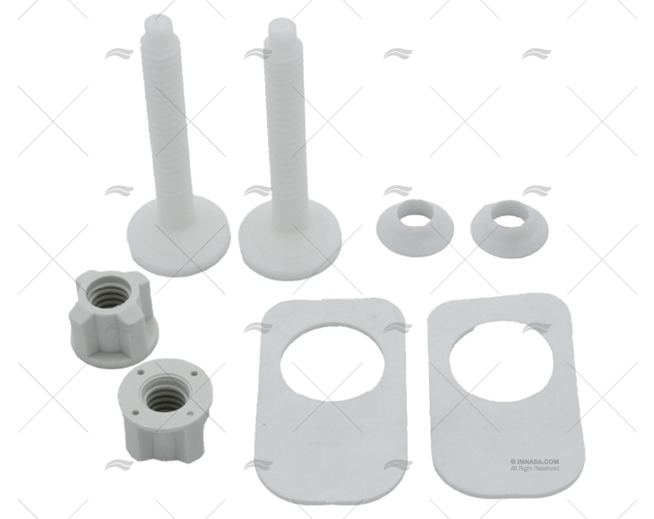 KIT CERNIERE WC COPERCHIO PLASTICA COMPATTO(CO MATROMARINE