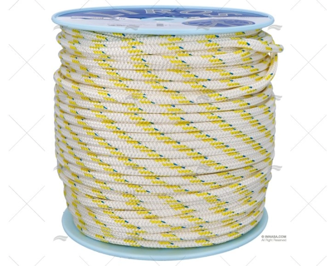 CIMA TOP-CRUISING 10mm BIANCO/GIALLO 200m LIROS