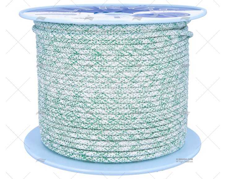 SCOTTA TOP GRIP 08mm BIANCO/VERDE 200m LIROS