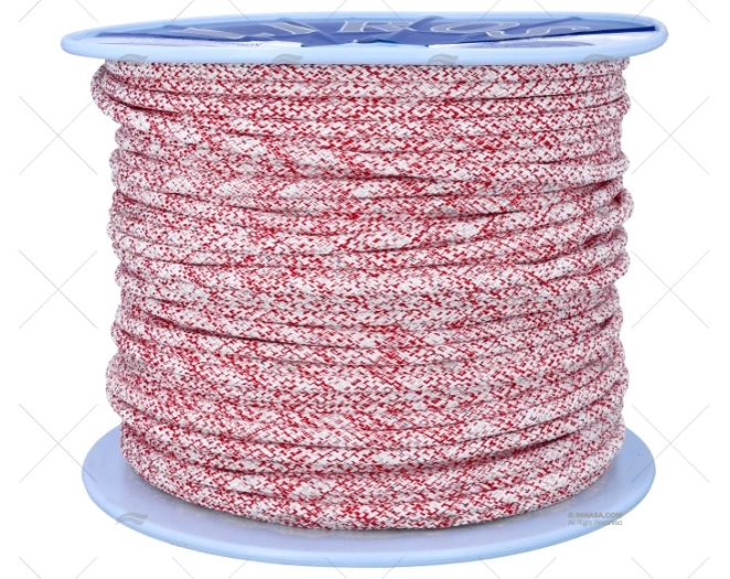 ESCOTA TOP GRIP 08mm BRANCO/VERMELHO 200m LIROS
