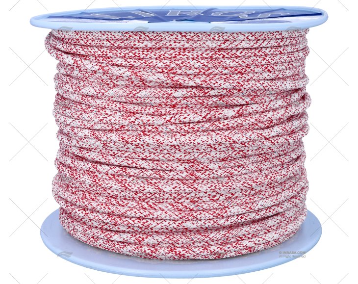 ESCOTA TOP GRIP 08mm BRANCO/VERMELHO 200m LIROS