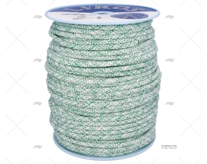 HALYARD TOP GRIP 10mm WHITE/GREEN 200m LIROS