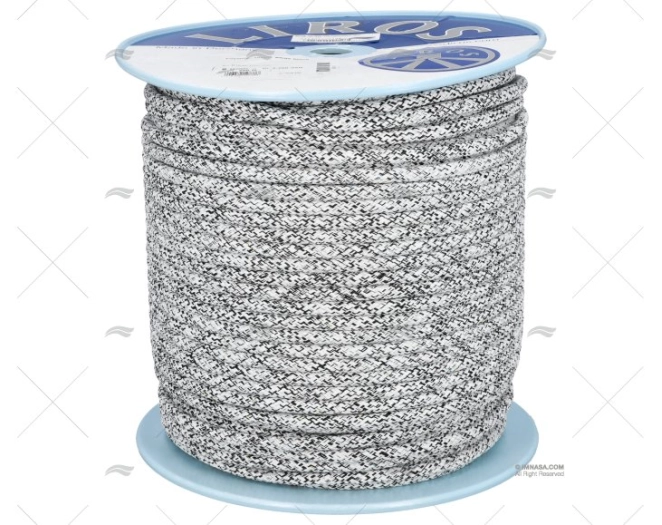 SCOTTA TOP GRIP 10mm BIANCO/NERO 200m LIROS