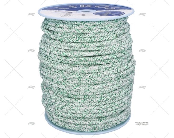 SCOTTA TOP GRIP 12mm BIANCO/VERDE 200m LIROS