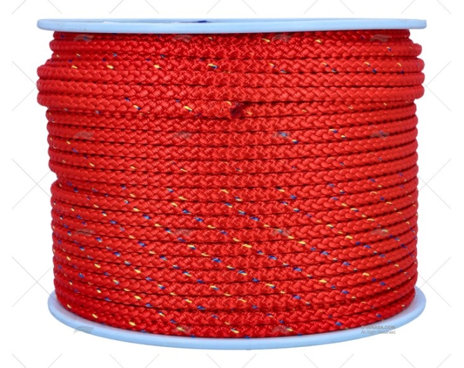 ROPE  LIROS PRESTRETCH 08mm RED / 200m