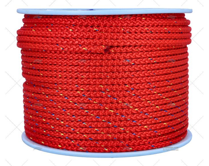 CORDAGE LIROS PRESTRETCH 08mm ROUGE 200m