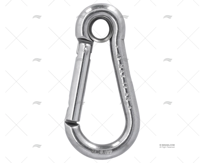 MOSCHETTONE CON OCCHIELLO  10mm INOX KONG