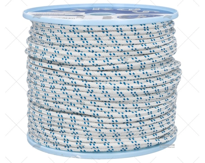 CIMA TRIMLINE 05mm BIANCO/BLU 100m LIROS