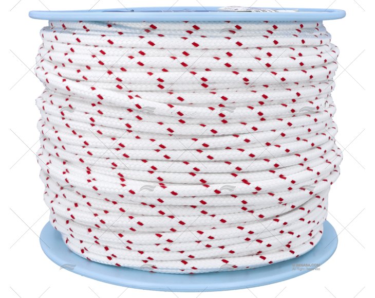 ROPE  STANDARD 08mm WHITE/RED 200m LIROS