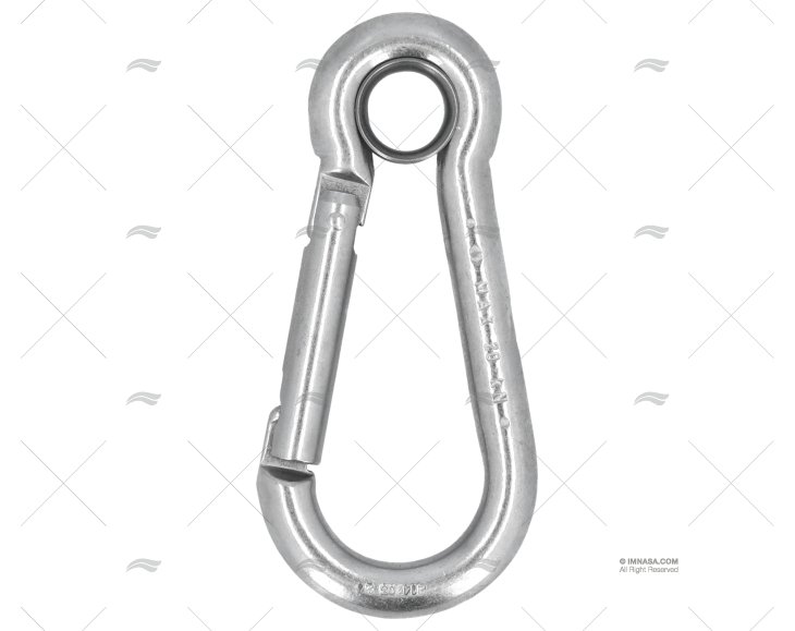 MOSCHETTONE CON OCCHIELLO  12mm INOX KONG