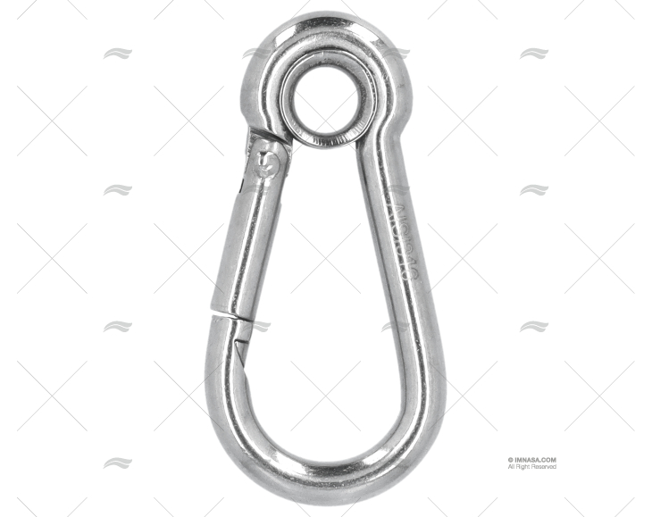 MOSQUETÃO INOX-316 COM OLHAL 05x50mm