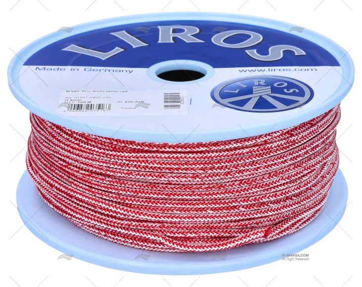 CIMA MAGIC PRO 04mm BIANCO/ROSSO  100m LIROS