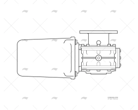 MOTOR MOLINETE  12v  700w V2 REDUTOR LEWMAR