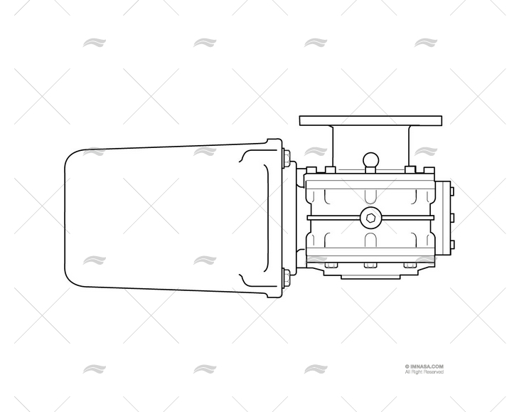 MOTOR MOLINETE  12v  700w V2 REDUTOR LEWMAR