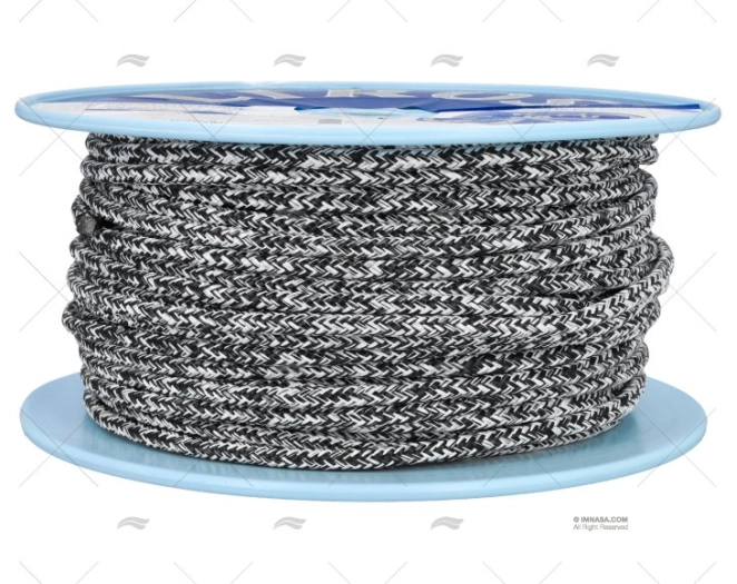 CORDAGE MAGIC PRO 08mm BLANC/NOIR 100m LIROS