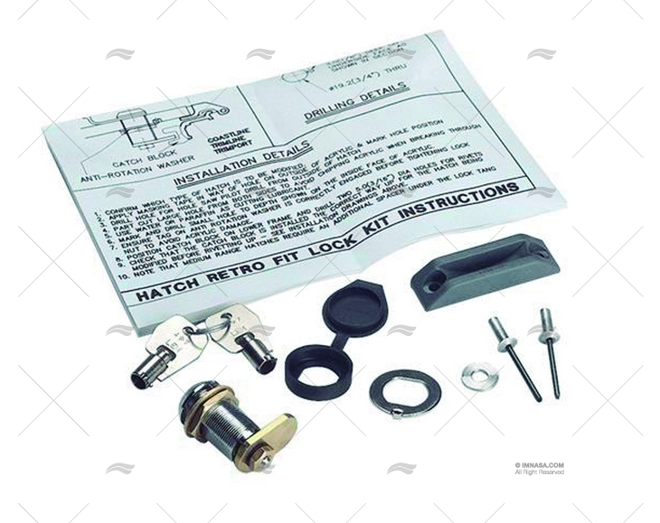 CLOSING KIT + HATCH KEY LEWMAR