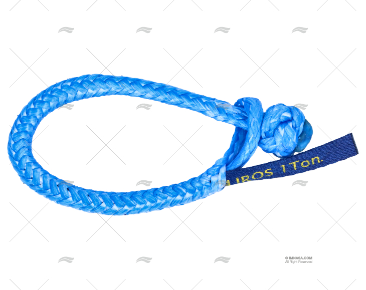 MANILHA TÊXTIL 06mm AZUL C. MÁX. 0,5t LIROS
