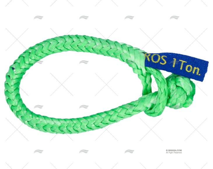 SHACKLE TEXTILE  6mm GREEN MAX LOAD 0,5t