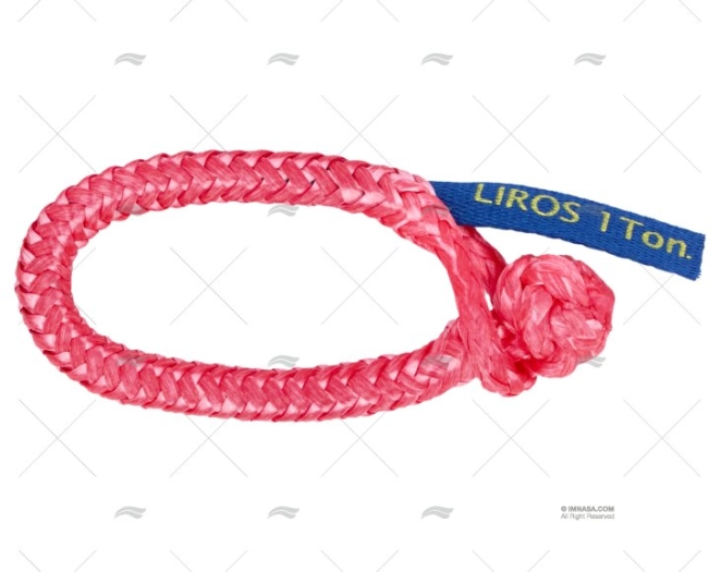 SHACKLE TEXTILE  6mm RED MAX LOAD 0,5t LIROS