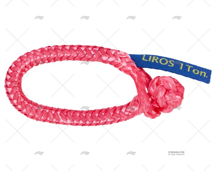 SHACKLE TEXTILE  6mm RED MAX LOAD 0,5t LIROS