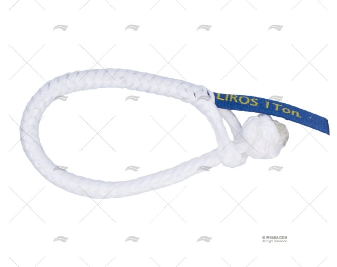 MANILHA TÊXTIL 06mm BRANCO C. MÁX.0,5t LIROS