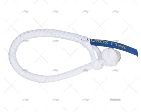 MANILHA TÊXTIL 06mm BRANCO C. MÁX.0,5t LIROS