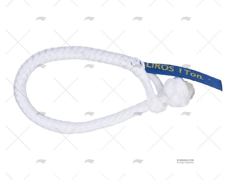 SHACKLE TEXTILE  6mm WHITE MAX LOAD 1t