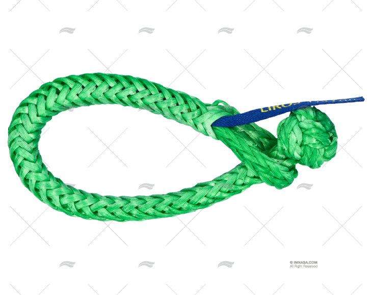 SHACKLE TEXTILE  8mm GREEN MAX LOAD 0,75
