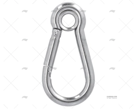 MOSQUETÃO INOX-316 COM OLHAL 09x90mm