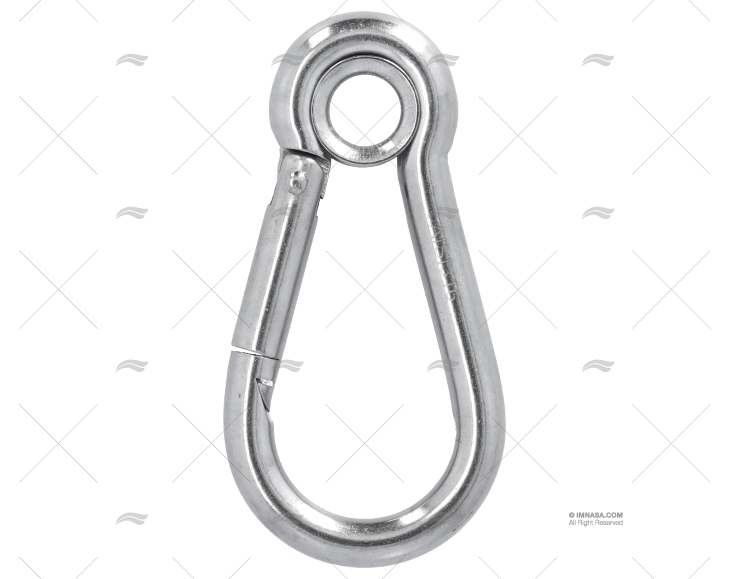 CARABINE HOOK W/ EYE S.S.316 9x90mm