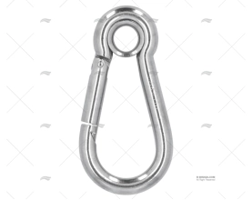 MOSQUETÃO INOX-316 COM OLHAL 10x100mm